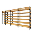 Popular Retail Store Pharmacy Classical Wood and Metal Variety Store Display Estanteria Supermarket Shelves