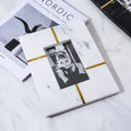 European Style Modern Wall Metal Picture Frame Marble Photo Frame Set 23.5*18cm Decorative Picture Frames for Photos