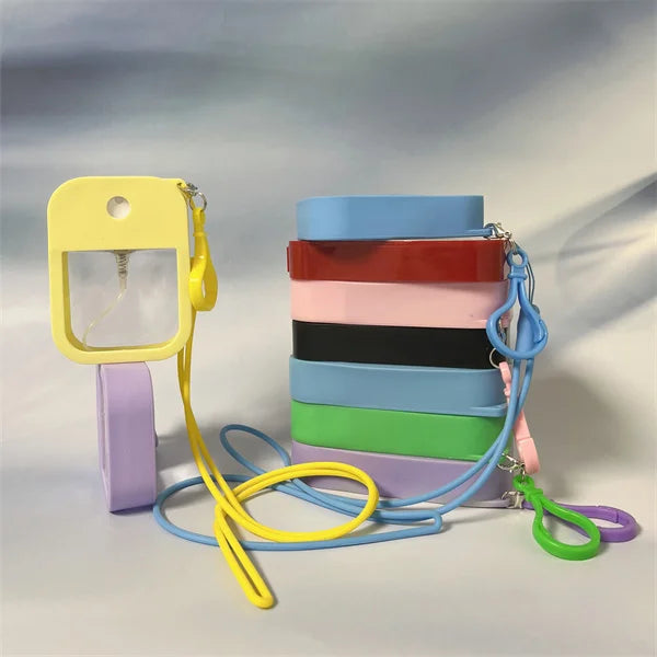Wholesale Silicon  Credit Card Spray Bottle Pocket Alcohole Spray case Perfume 38ml 45ml Refill Perfume Atomizer Spray Bottle