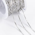 Italian Chic Minimalist Stainless Steel Melon Seed Chain Non-Tarnish Thin Chain for Choker Necklace Jewelry Making