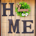 Alphabet HOME Wooden Plaque Creative Home Wooden Art Logo Decorative Door Hanging Countryside Wall Hanging