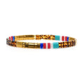 2025 Crystal in stock trendy bohemian bangle custom golf filled bracelet beads homme adjustable bead bracelets