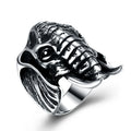 Men Vintage 316l Stainless Steel Elephant Shape Ring