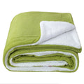 Factory Wholesale 100% Polyester Waffle Sherpa Fleece Customizable Anti-Pilling European-American Style Luxury Blanket Winter
