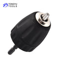 1/4" Hex Shank to 3/8"-24UNF Adapter with 0.8-10mm Keyless Chuck 2-Piece Drill Conversion Converter Set for Impact Driver