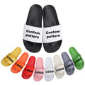 Custom Printed PVC Summer Slippers for Women and Men Waterproof Embossed 3D Slides with Cushioning Factory Custom Logo