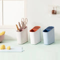 HelloWorld Multifunctional Cutlery Block Storage Holder Draining Rack Knife Rest Stand Kitchen Accessories