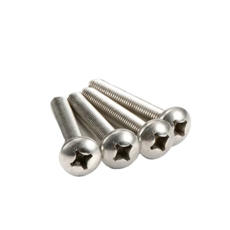 Stainless Steel 304 Fine Thread Long Screw Small Cross Head Machine with Plain Surface Metric Measurement System