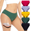 Seamless 4layer Menstrual Period Panties High Waist Solid Absorbent Women Incontinence Underwear Culotte Menstruelle
