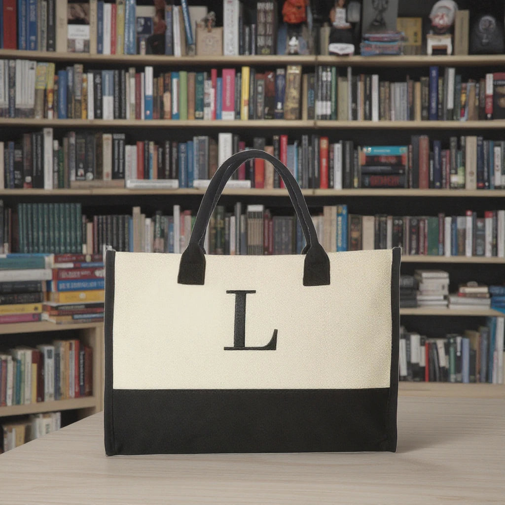 Custom Printed Logo Eco-Friendly Tote Bag Natural Organic Cotton Canvas Personalized Book and Fruit Storage Shopping Tote Bag