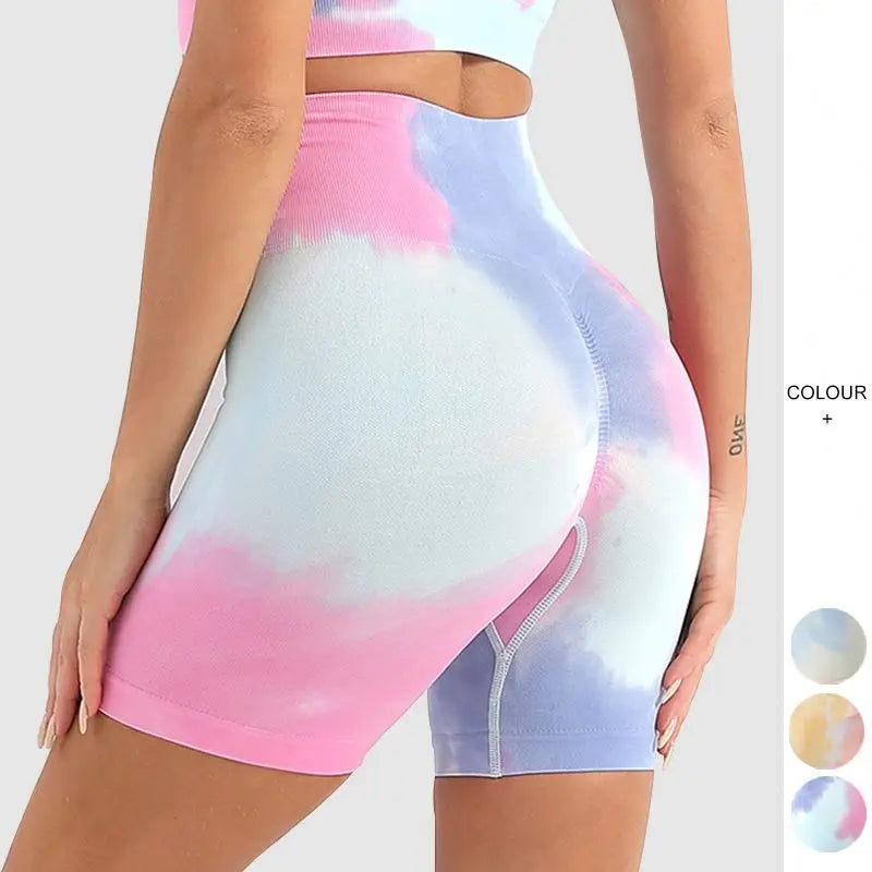 Women Gym Seamless Shorts Peach Butt Workout Pants Stretch Fitness High Waist Workout Sports Shorts Butt Lift Workout Pants