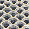 Backsplash Colorful Fan Fish Scale Art Pink Green Wall Floor Mural Bathroom Glass Mosaic Tile