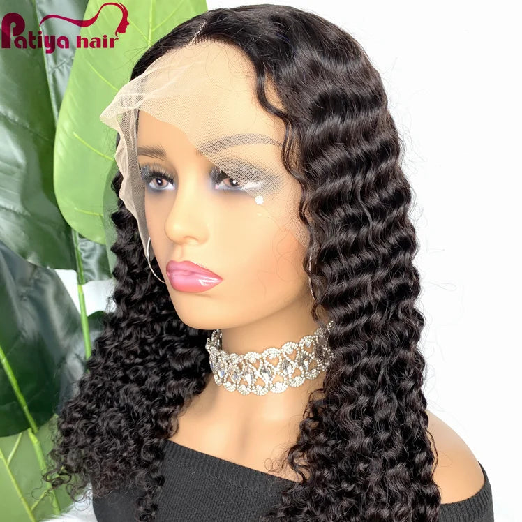 Shop on China Website Transparent Frontal Lace Wig Natural Vietnamese Raw Hair Deep Wave 13x4 13x6 HD Lace Front Human Hair Wigs