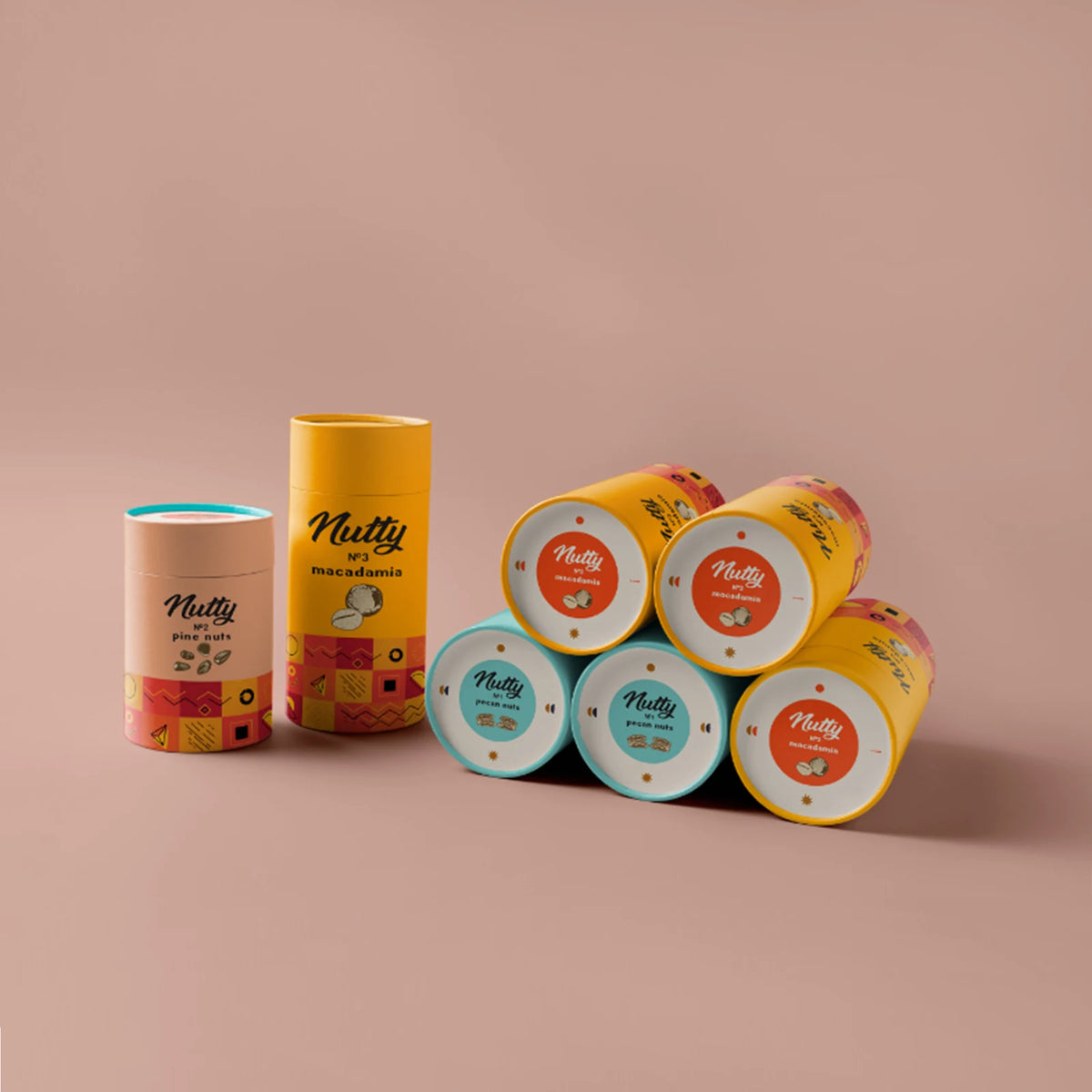 Eco Friendly Biodegradable Round Cylinder Packaging Kraft Cardboard Paper Tube Cosmetic Perfume Bottle Packaging