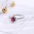 Wholesale 925 Sterling Silver Ring 18k Gold Plated Luxury Engagement 925 Silver Fashion Wearable Technology Ring