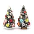 China Supply 3 Sizes Artificial Pine Tree with Ball Shape Set Inoor Christmas Decorations