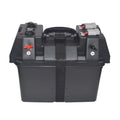 Portable Rv Trailer Caravan Camping Marine Car Solar Prismatic 12v 24v 100ah Dc Battery Box IP54 Rated USB Power Sockets Lifepo4