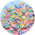Cute Colorful Mints Candy Round Shaped Clay Slices Mixture Sprinkles for Slime DIY Crafts