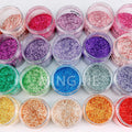 250G Luxury Super Shiny Solvent Resistance Sterling Silver Base 0.2mm Hexagon Glitter Powder for Coating Paints Nail Gel Polish