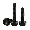 8# 10# 12# 14# M4.2 M4.8 Black Stainless Steel 410 Tek Screw Hex Washer Head Self Drilling Sheet Metal Screws