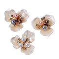 Wholesale Embossed Flower Shape Plastic Buckle Shoes Bags Belts Shoe Bag Bra Accessory Decoration Metal Material OEM Available