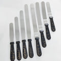 New Cake Decorating Tools Gold Angled Mini Stainless Steel Icing Spatula Cake Knife Set 6/8/10/12 Inches Baking Tool