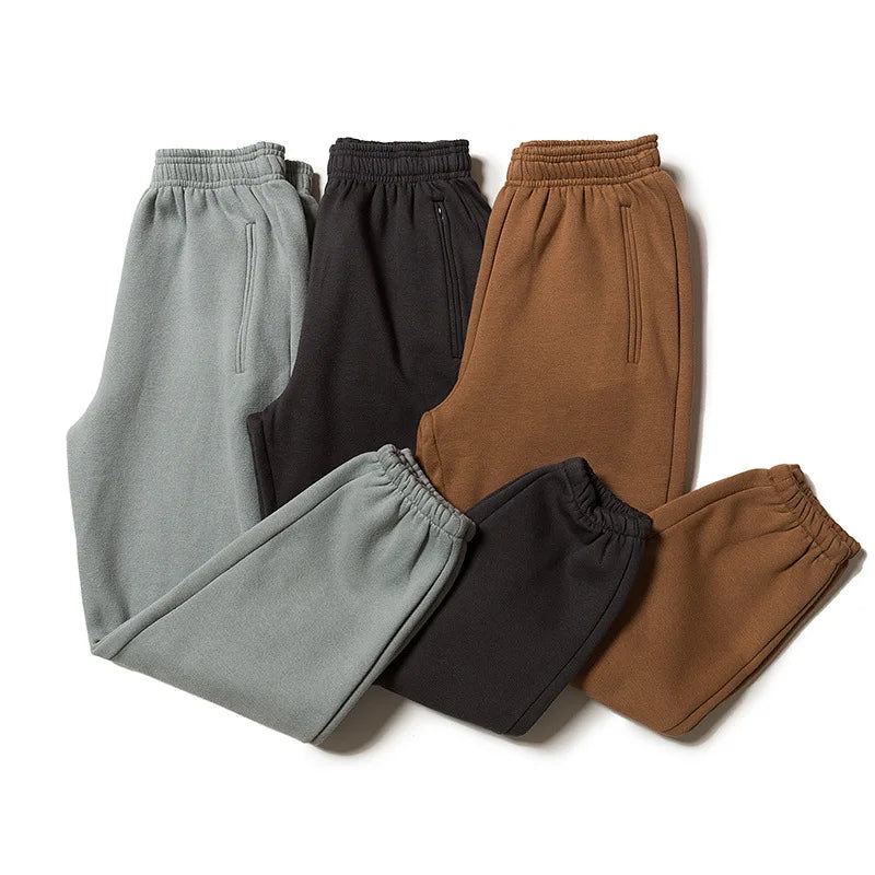 High Street Sixth Generation Casual Trousers New Style Plus Size Breathable Anti-Wrinkle Mid Elastic Loose 100% Cotton Fashion
