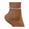 Gold Plated Charm Link Flat Gold Anklets for Women Diamond Anklets for Woman
