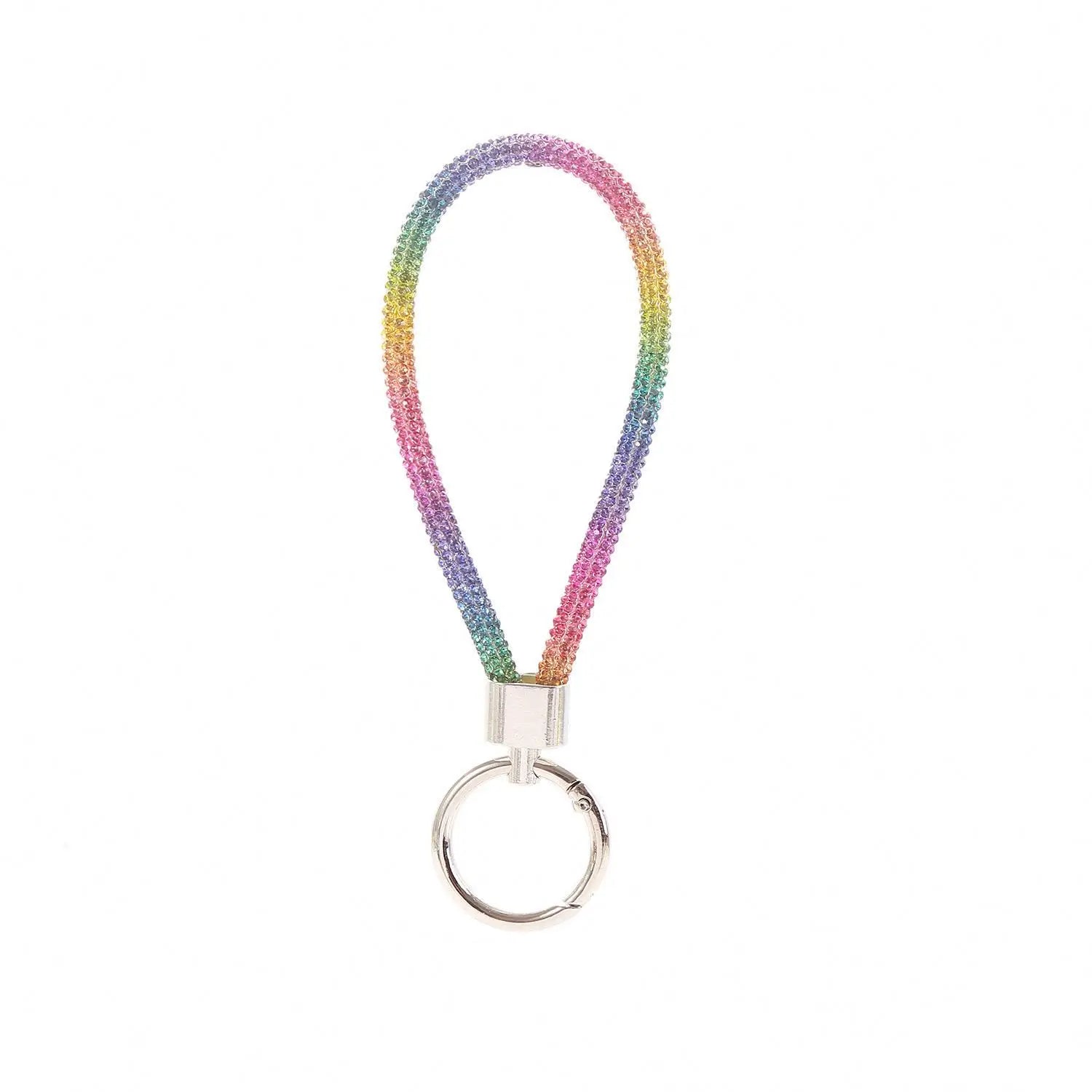 Bling Bling Glitter Rhinestone Mobile Phone Lanyard Diamond Crystal Phone Wrist Straps Keychain Hanging Anti-lost Short Rope