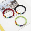 Natural Precious Gemstone Beads BraceletTree Life Charm Chakra Energy Stone BraceletHealing Anxiety Stretch Bracelets