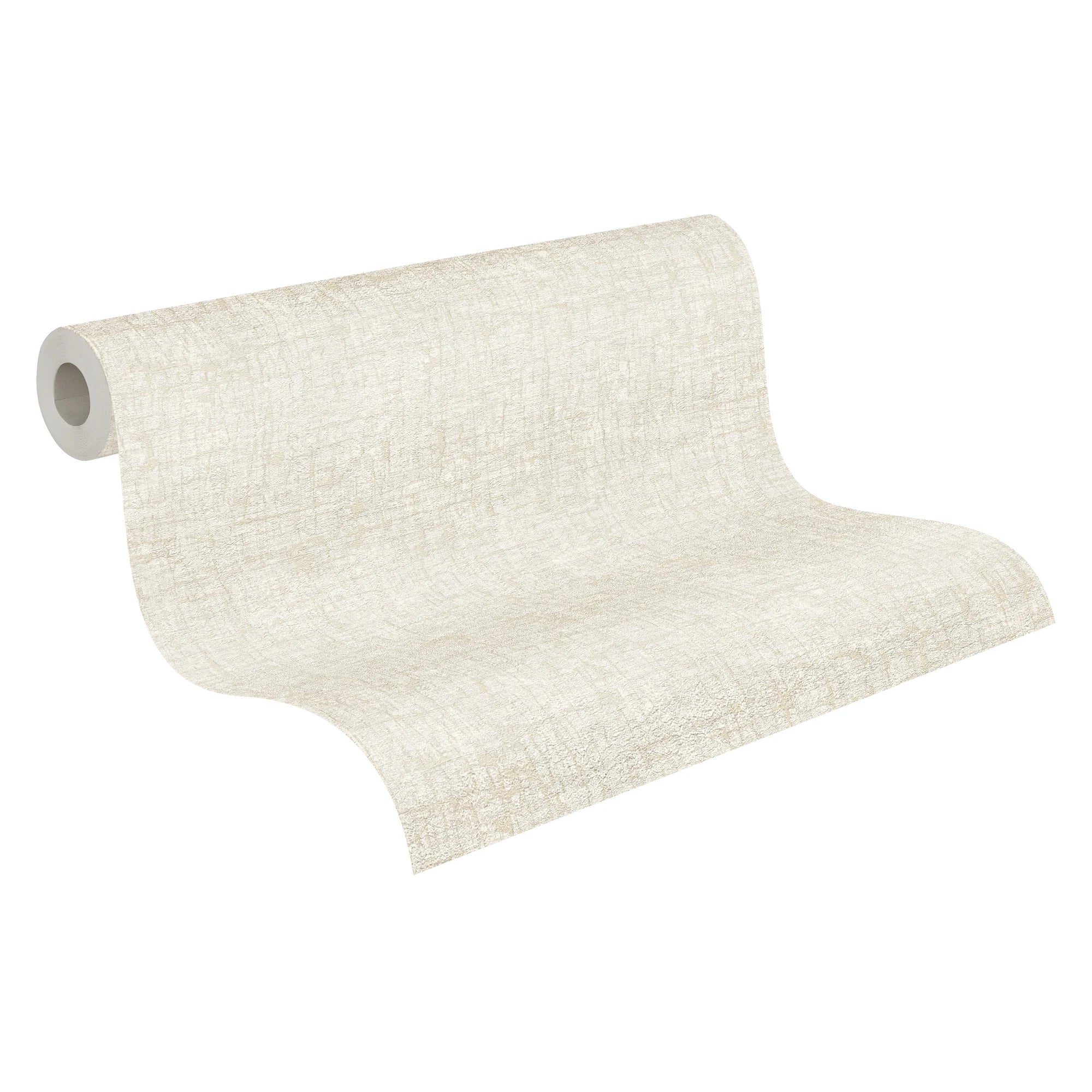 Made in Germany - Wallpaper rolls Stone Look White Beige Cream - Non Woven Vinyl - Wallpaper Home Decoration - 1005 x 053 m