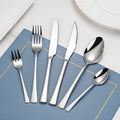 2024 Best Seller Stainless Steel Flatware Home Silverware With Steak Knife Fork Spoon Besteck Royal Cutlery Set