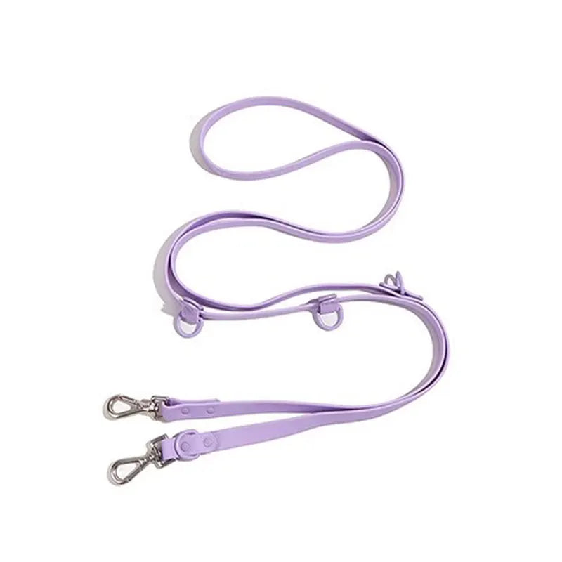 Personalized PVC Alloy Rivet Decoration Solid Color Simple and Fashionable Style Dog Leash