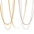 Simple Waterproof Jewelry Stainless Steel Snake Chain Herringbone Necklace Bijoux Minimaliste En Acier Inoxydable