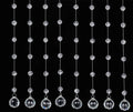 New Crystal Beads Curtain Ceiling  Acrylic Crystal Beads for Wedding Stage Ceiling Hotel Decoration
