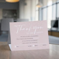 Paper Thank You Card With Custom Printing logo Birthday Card Gift Card Colorful Greeting Cards Printing pink Business Card
