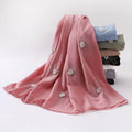Good Quality Digital Printed Sheer Voile Fabric Dress Hot Stamping Women Toub Cheap Price  Muslim Hijab Scarf