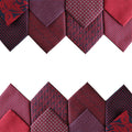 Men's Red Solid Striped Paisley Neckties New Design Polyester Tie for Business or Wedding