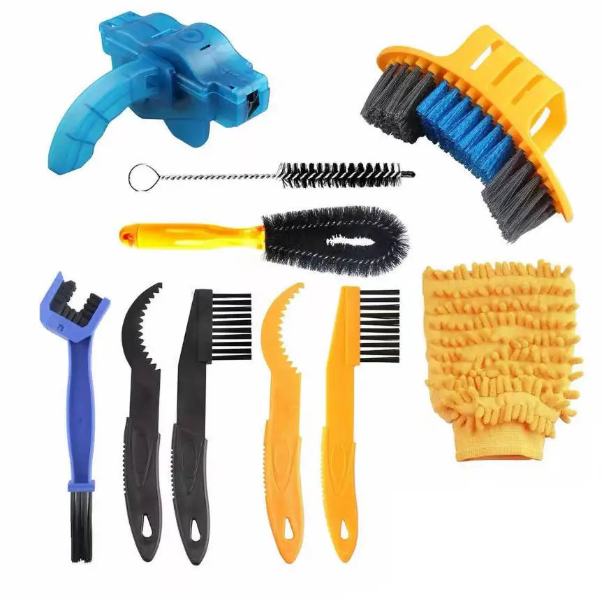 Chain Cleaner Mountain Cycling Cleaning Kit Portable Bicycle Chain Cleaner Bike Brushes Scrubber Wash Tool Outdoor Accessories