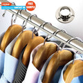 Toco Closet Rod and Shelf Bracket Closet Rod and Shelf Height Extendable Wardrobe Rail Tube