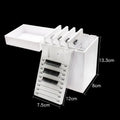 Wholesale High Quality Fast Dispatch Custom logo 5 Tiles Holder Acrylic Lash Tile Organizer Box