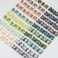 MD82 6pcs/Lot 18K Gold Rhodium Plated Brass Copper Glass Jewelry Accessories Handmade Findings & Charms DIY Pendants