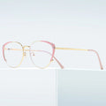 Metal Glasses Frame Women Vintage Eyeglasses Frames Prescription Eyewear Stylish Spring Hinges Optical Spectacle Eye