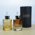 Thick Bottom 30ml 1oz Oval Glass Serum Bottle Oval Shape Amber Glass Essential Oil Bottle With Golden Silver Dropper