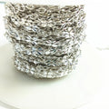 Wholesale 925 Sterling Silver Hollow Pattern Flower Chain for Bracelet & Necklace Making Jewelry Findings & Components