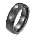 Finger Rings Men Rings Personalized 6mm Rhombus Solid Ceramic Rings Jewelry Design Zirconia Wholesale New Minimalist Black White