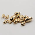 GF057 Unique Jewelry Components Premium Real Oval Shape 14K Gold Filled Spacer Beads for Jewelry Making