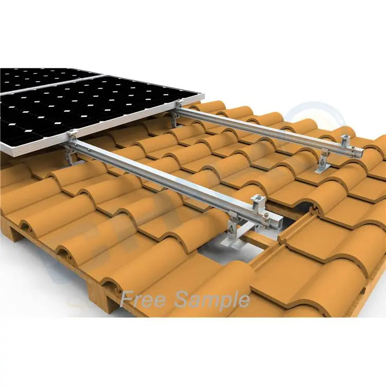 CHIKO Easy Installation Aluminum 6005-T5 Anodized Solar Roof Rail with 10-Year Warranty SGS Certified Wind Load 60m/s Silver