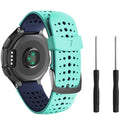 Double Color Silicone Watch Strap Band for Garmin Forerunner 235 735 630 220