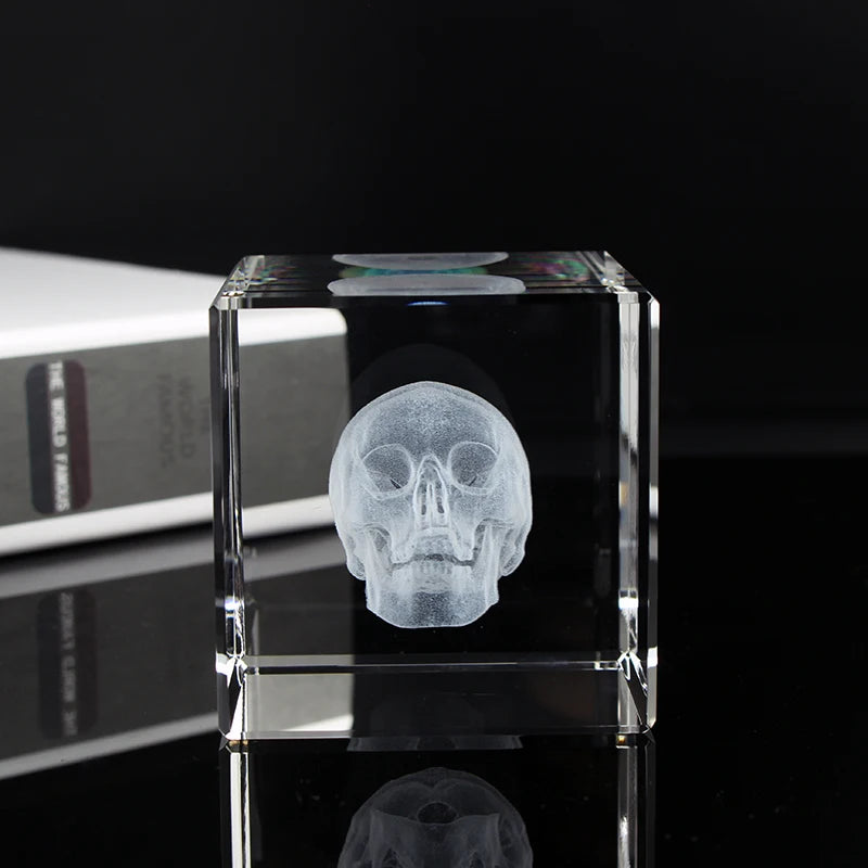 K9 Crystal 3D Stereoscopic Laser Engraving Cube Human Organ Anatomy Model Statue Paperweight